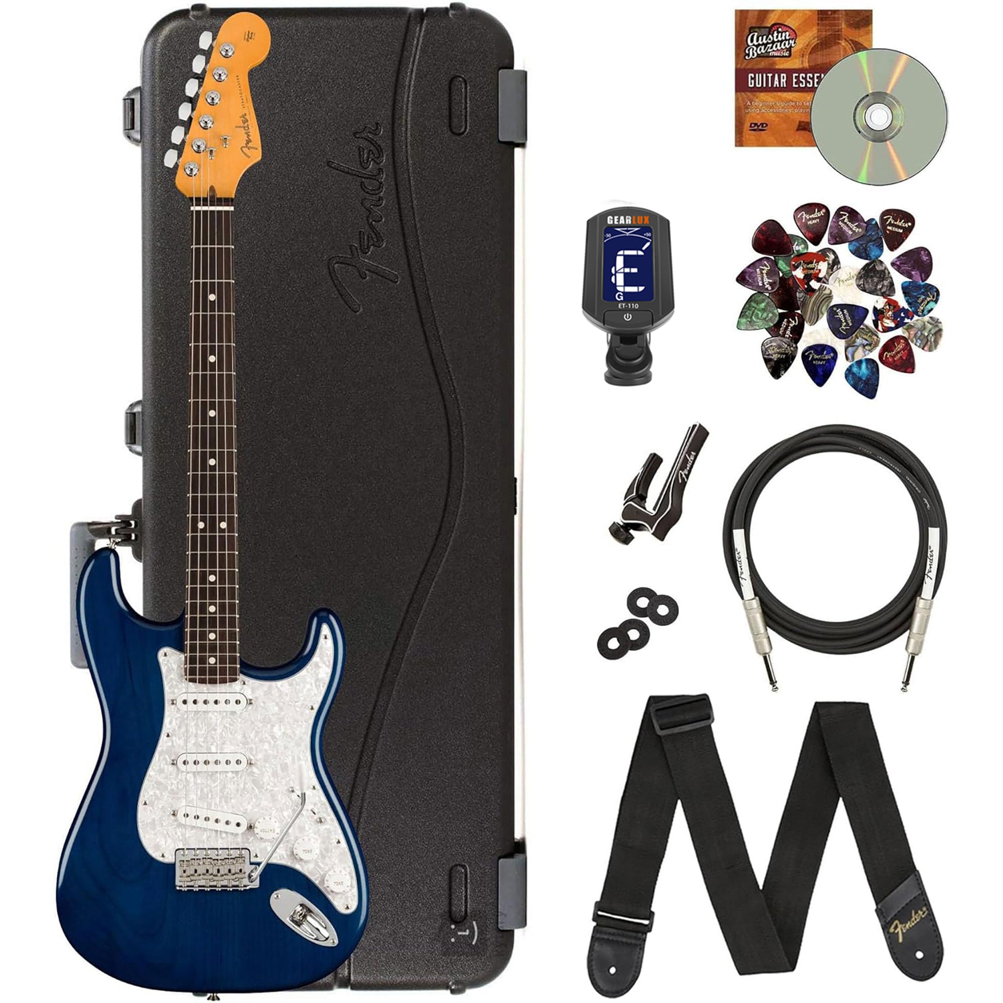 Fender Cory Wong Stratocaster - Sapphire Blue Transparent w/ Hard Case