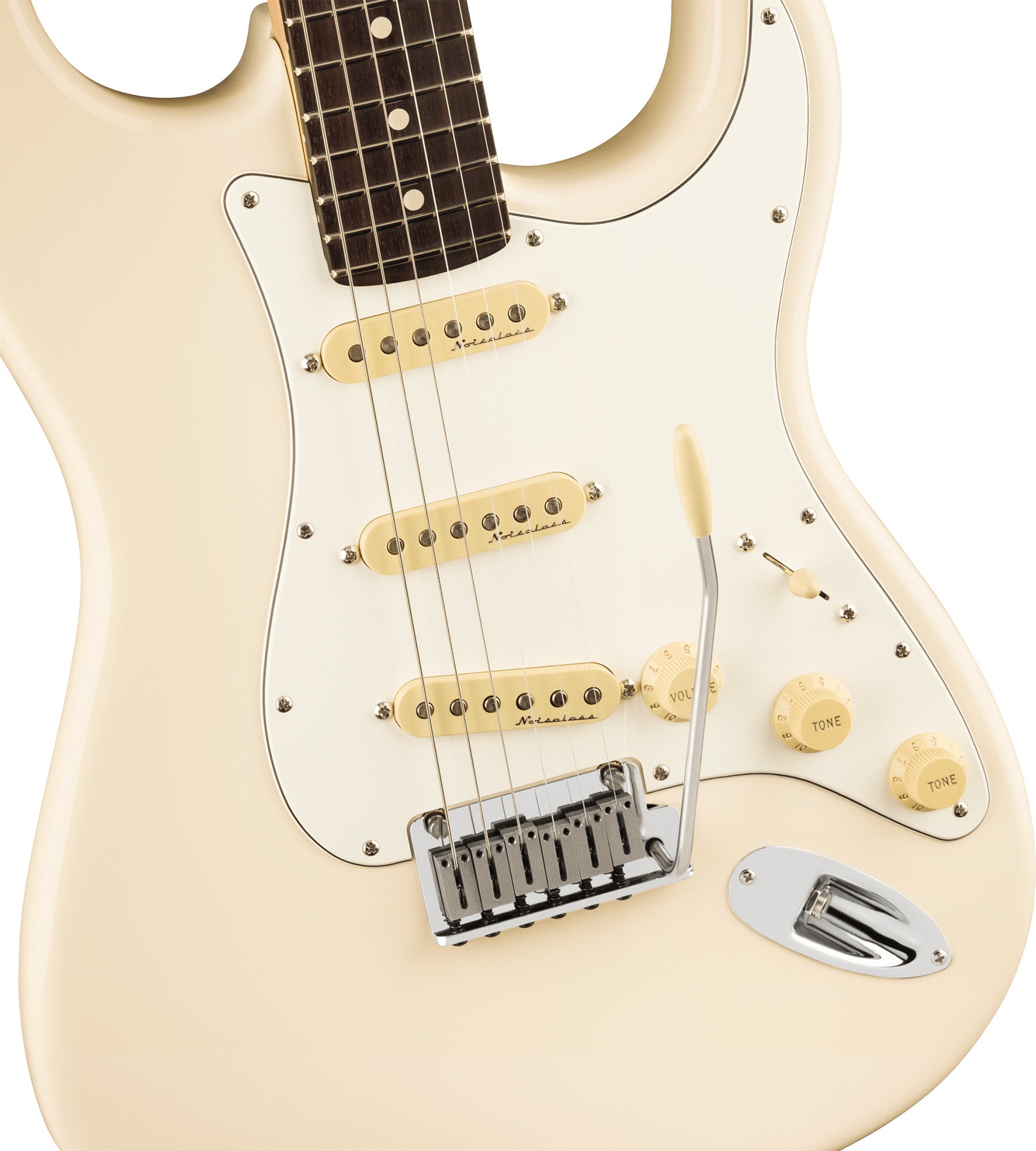 Fender Jeff Beck Stratocaster - Olympic White w/ Guitar Care Kit