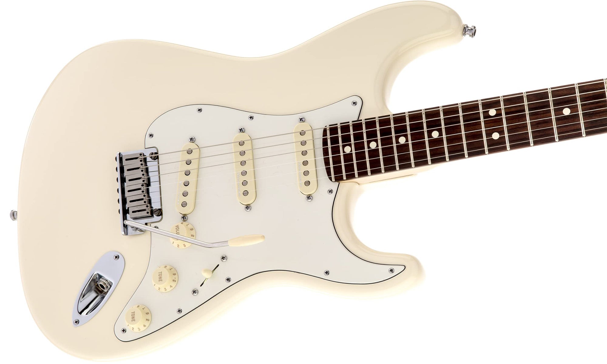 Fender Jeff Beck Stratocaster - Olympic White w/ Tweed Hard Case