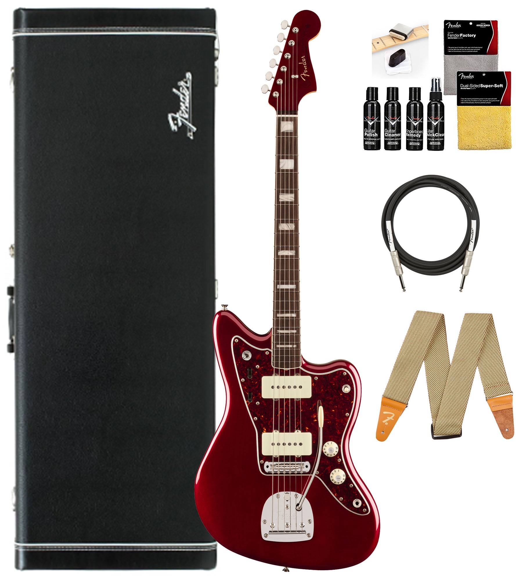 Fender Troy Van Leeuwen Jazzmaster - Oxblood w/ Guitar Cleaning Kit