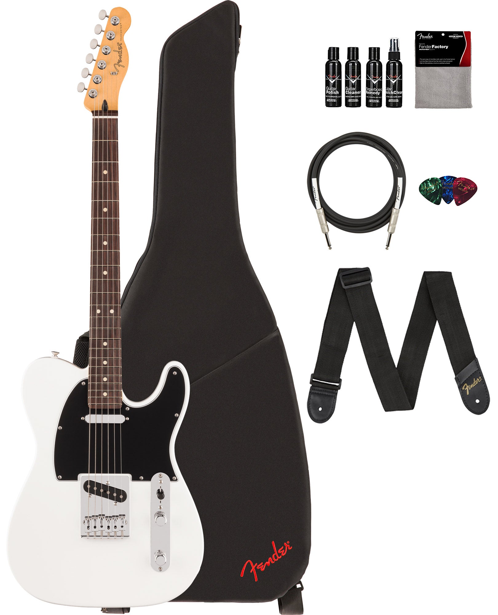 Fender Player II Telecaster - Polar White w/ Cleaning Kit