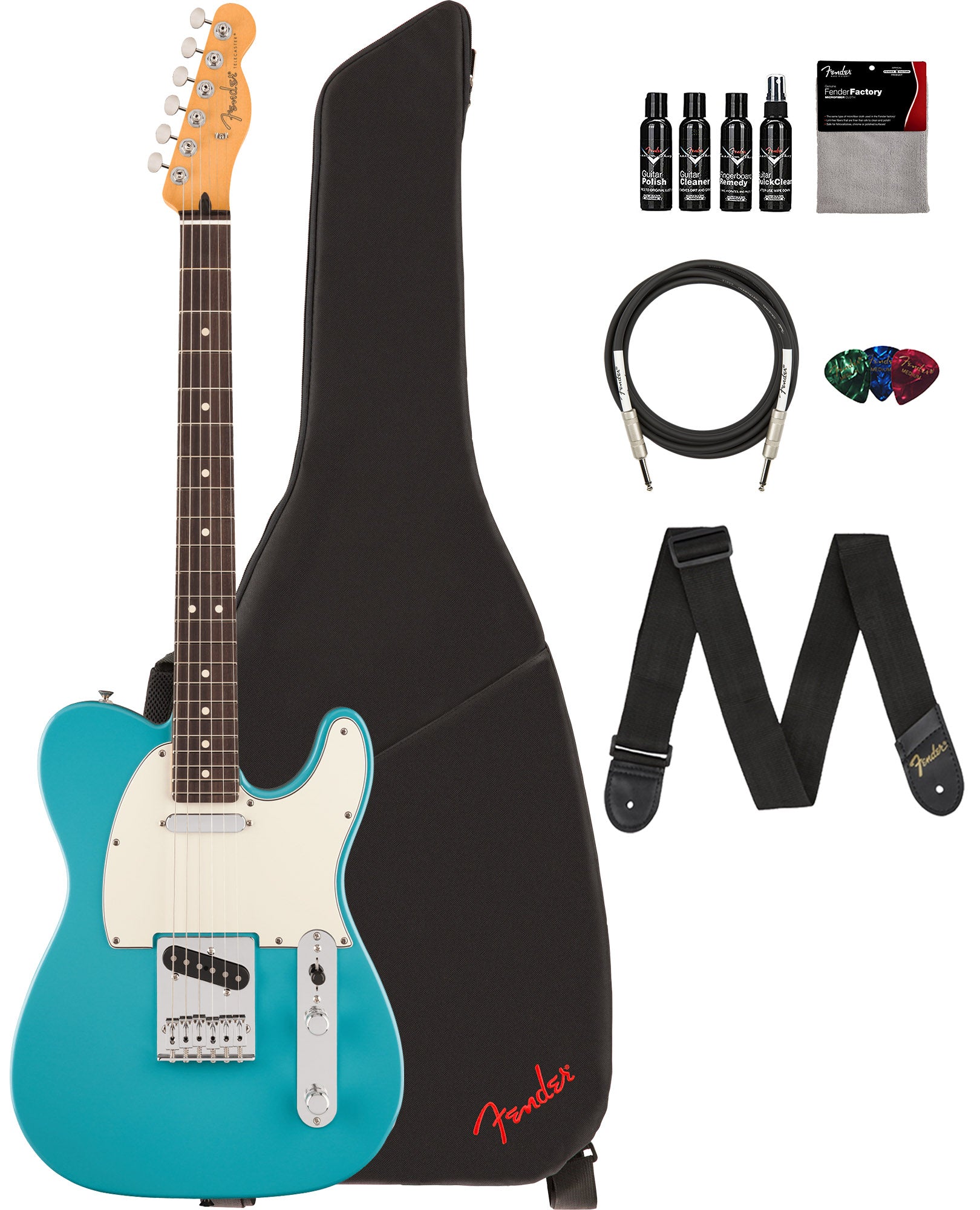 Fender Player II Telecaster - Aquatone Blue w/ Cleaning Kit