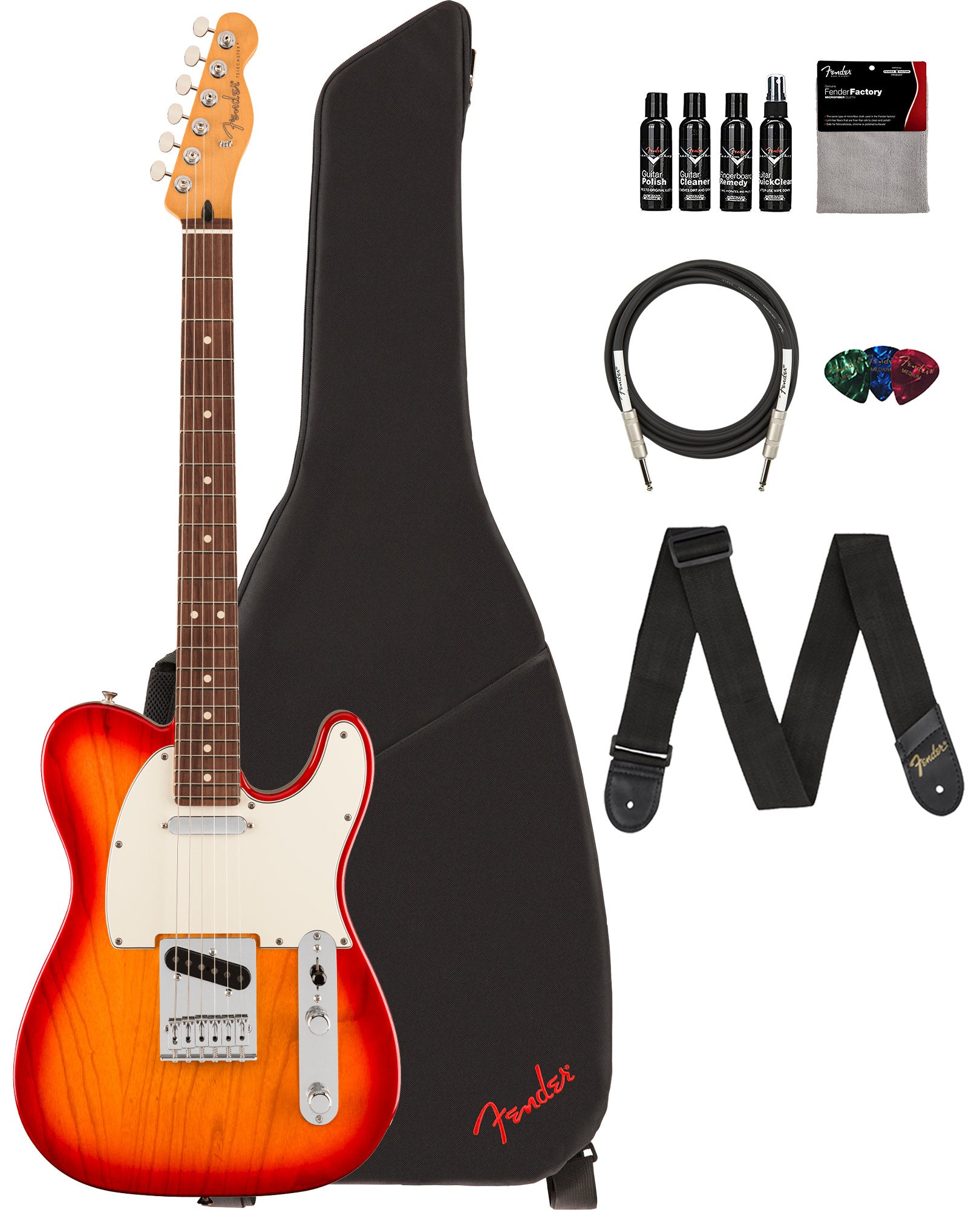 Fender Player II Telecaster - Aged Cherry Burst w/ Cleaning Kit