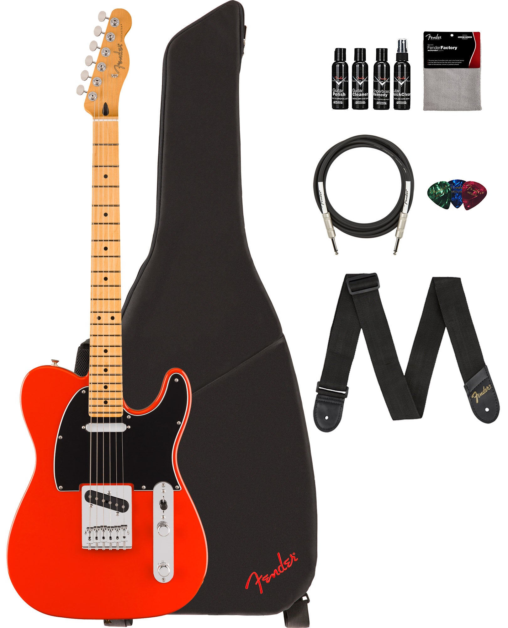 Fender Player II Telecaster - Coral Red w/ Cleaning Kit
