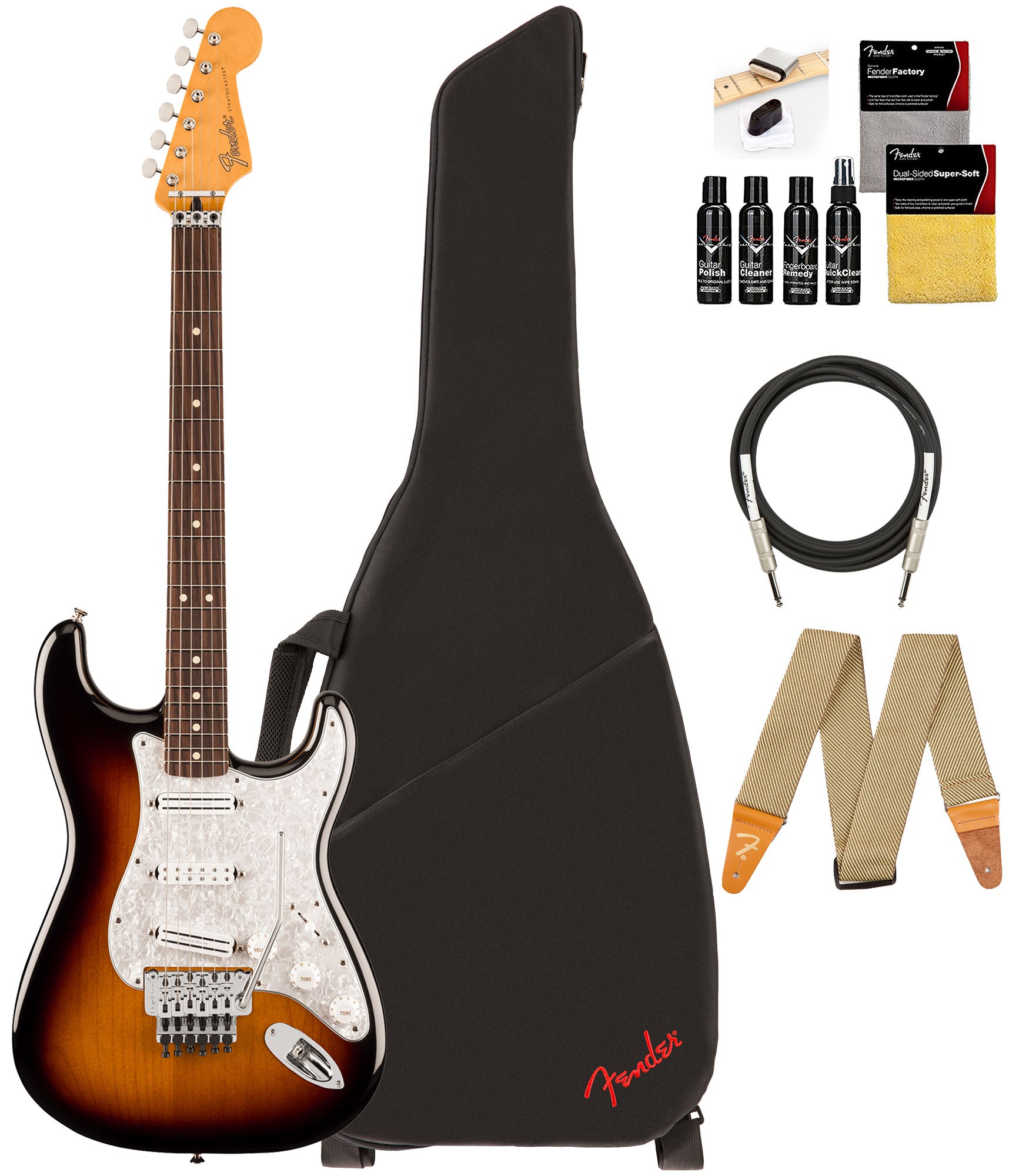 Fender Dave Murray Stratocaster - 2-Color Sunburst w/ Guitar Cleaning Kit