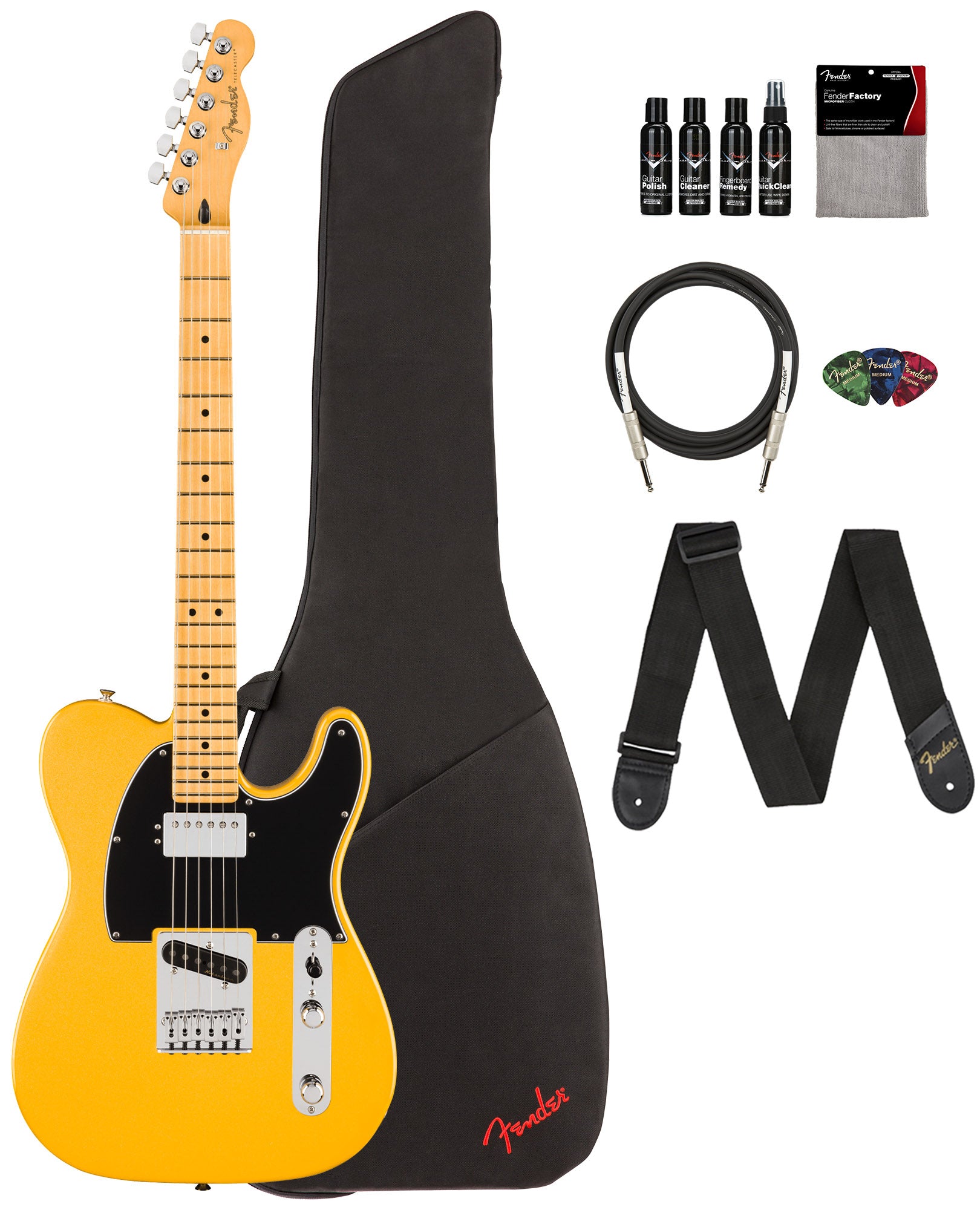 Fender Player II Modified Telecaster SH - Sunshine Yellow w/ Cleaning Kit