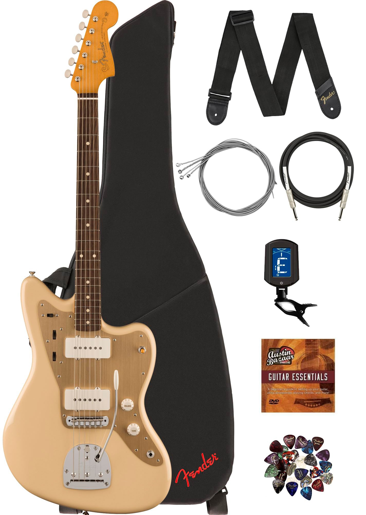 Fender Vintera II '50s Jazzmaster - Desert Sand w/ Instrument Cable