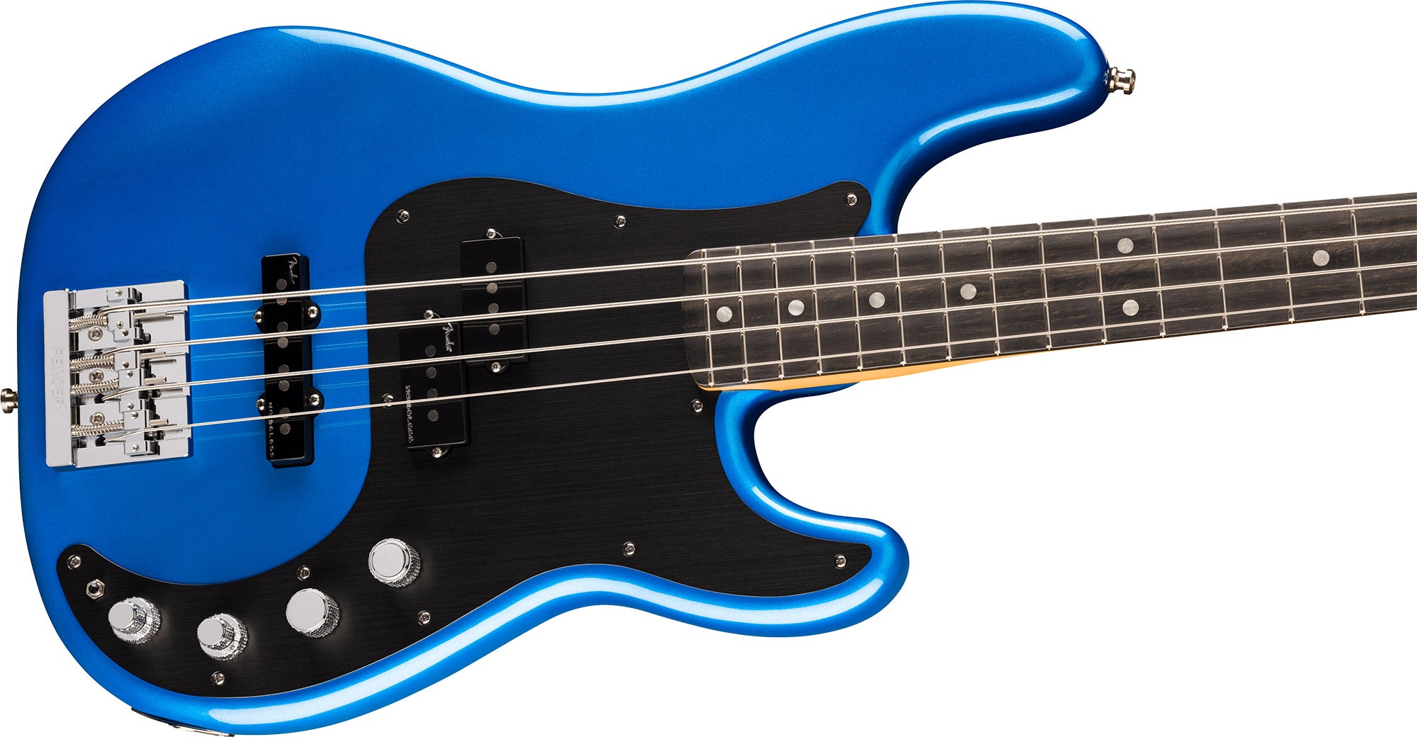 Fender American Ultra II Precision Bass - Noble Blue w/ Guitar Cleaning Kit