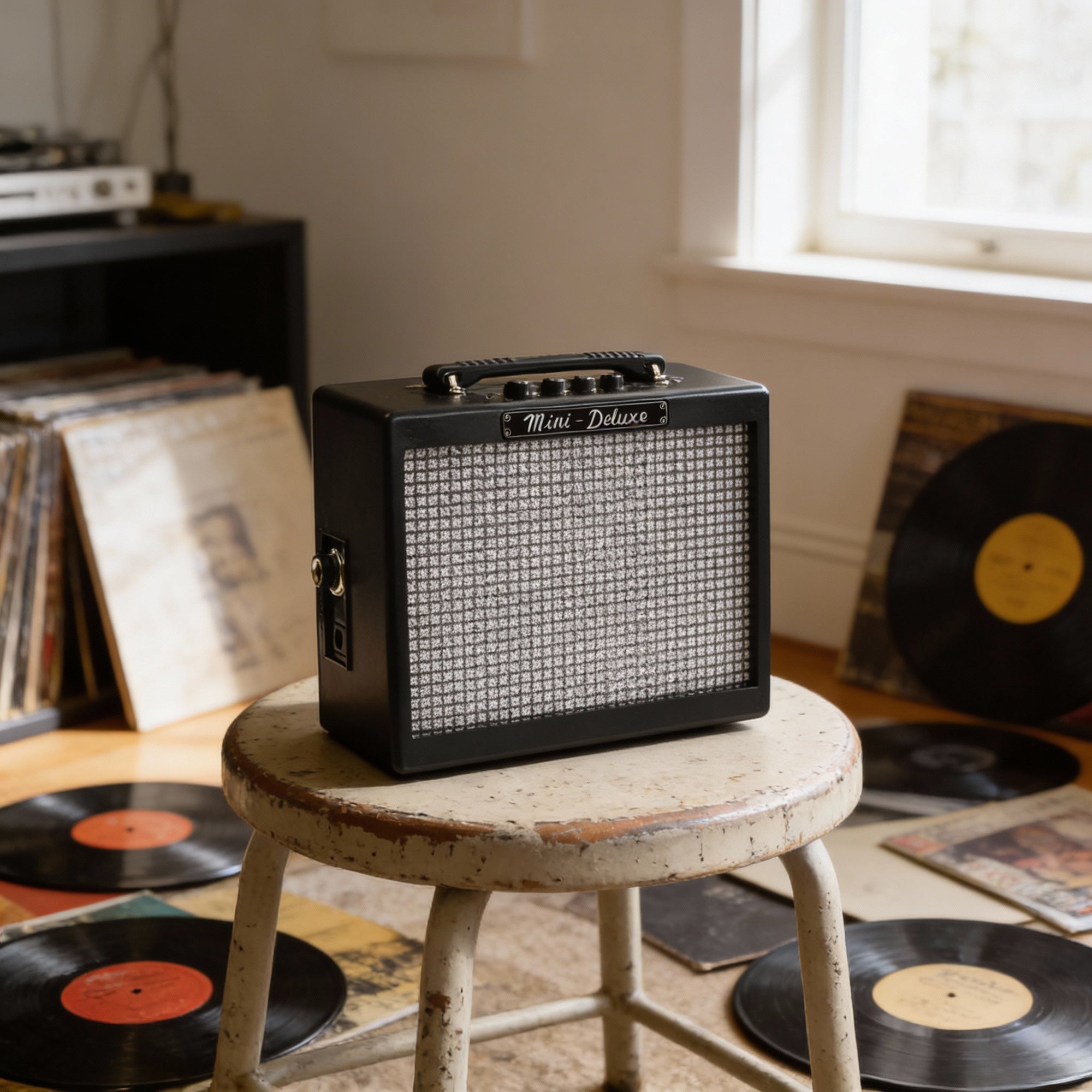 Fender MD20 Mini Deluxe Guitar Combo Amplifier w/ Instrument Cable