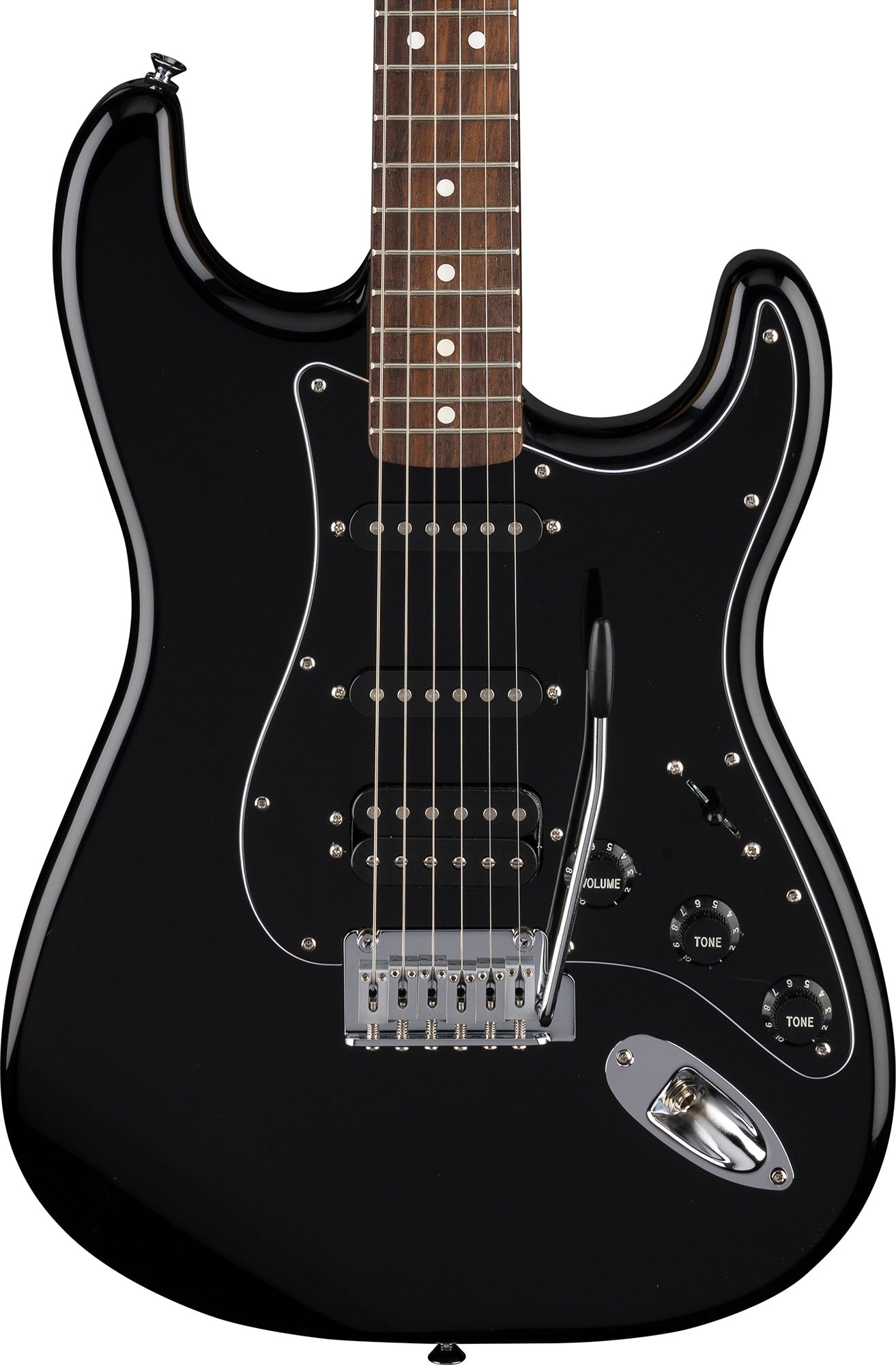 Fender Standard Stratocaster HSS - Black w/ Guitar Cleaning Kit