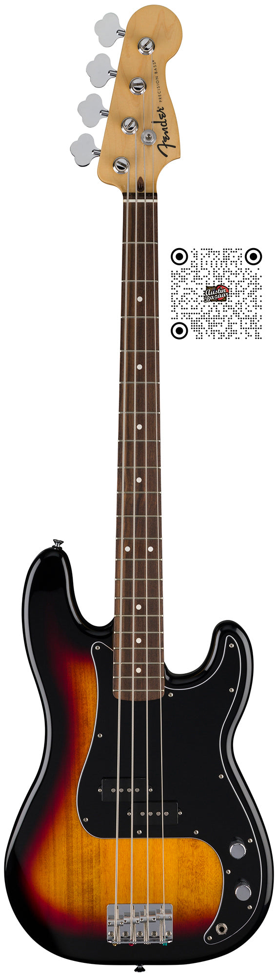Fender Standard Precision Bass - 3-Color Sunburst w/ Guitar Cleaning Kit