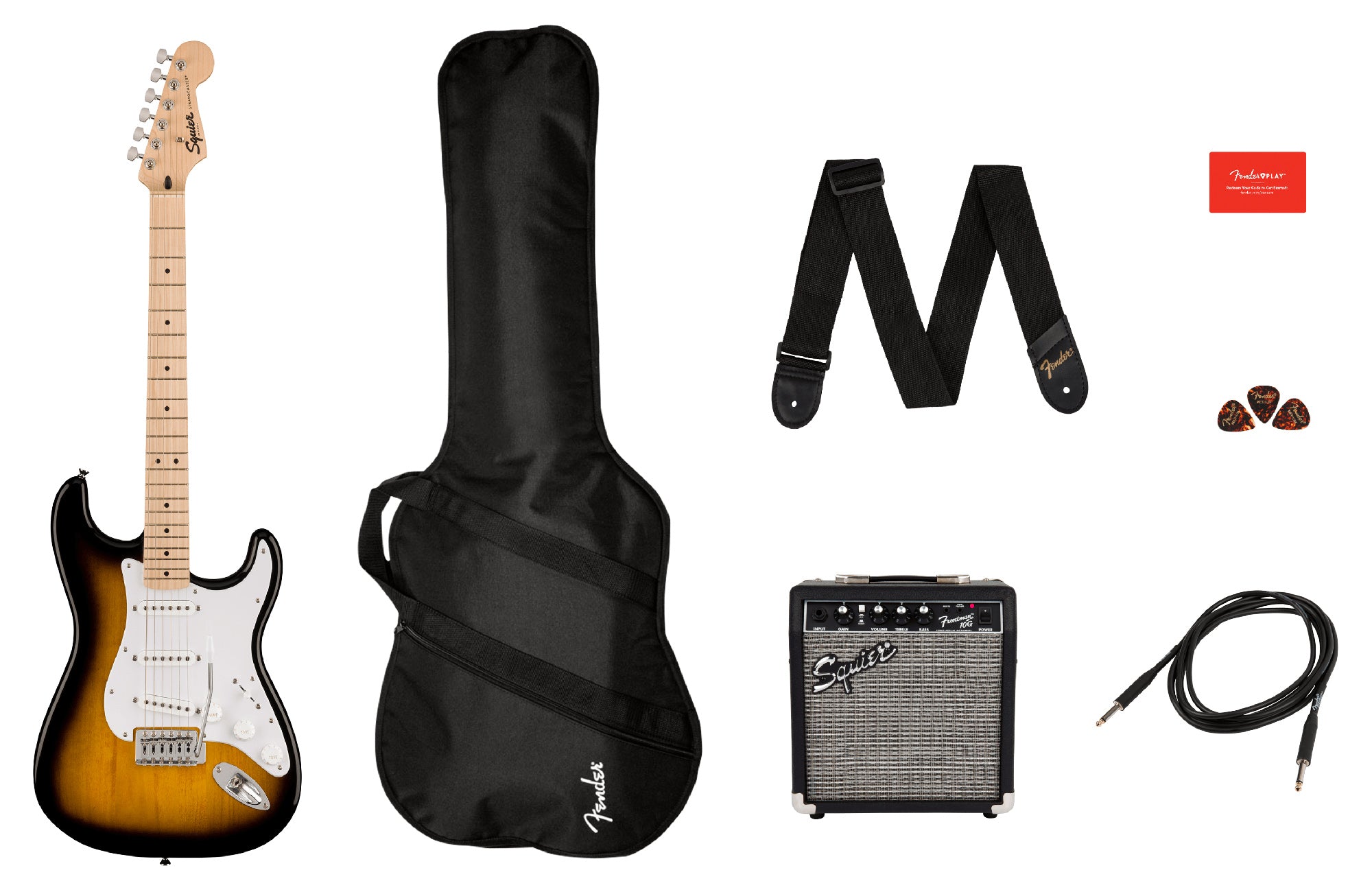 Fender Squier Sonic Stratocaster Pack - 2-Color Sunburst