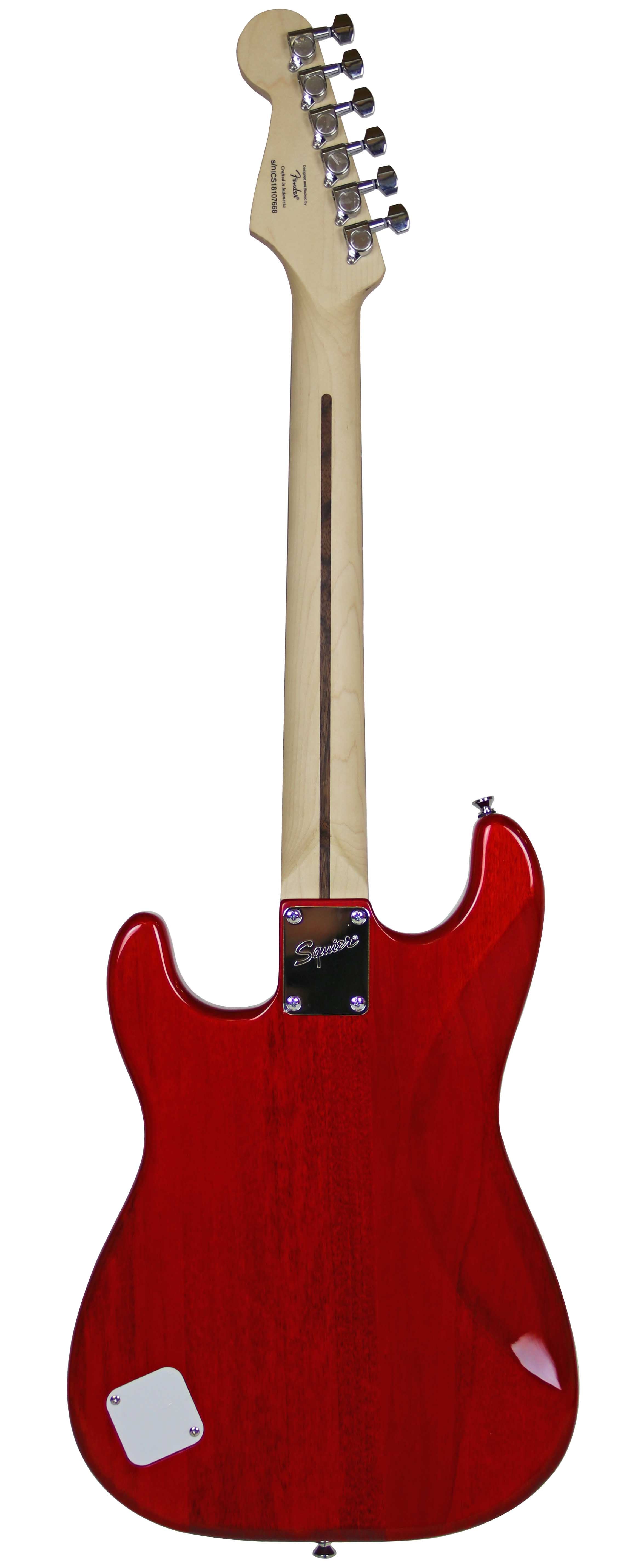 Fender Squier Short Scale 24-Inch Strat Pack - Transparent Red