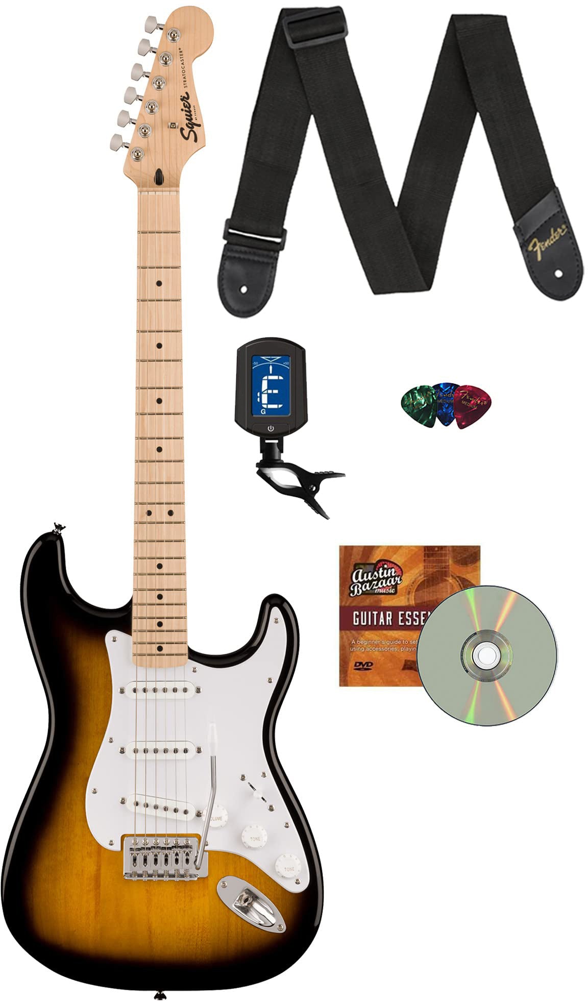 Fender Squier Sonic Stratocaster - 2-Color Sunburst w/ Tuner