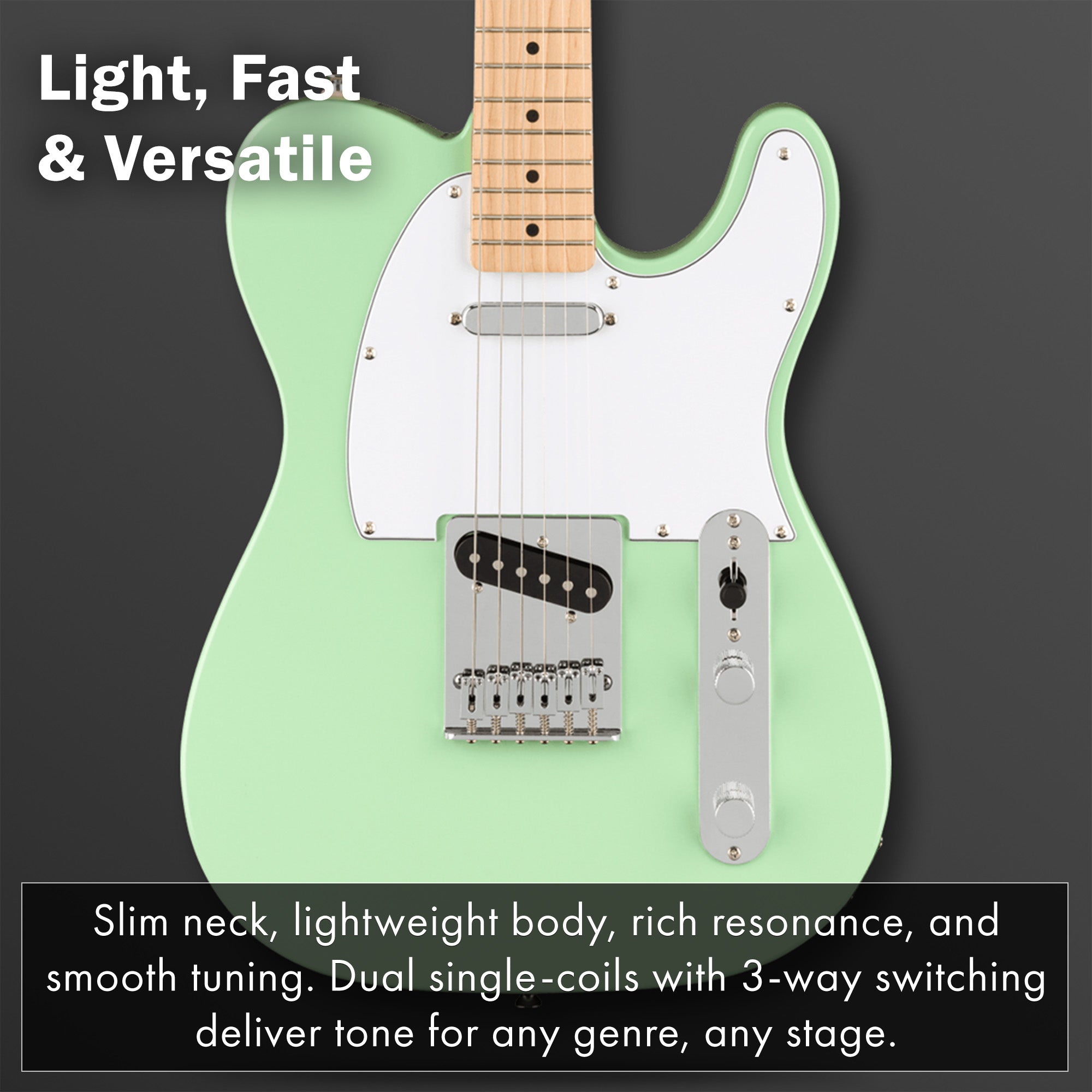 Fender Squier Affinity Telecaster - Surf Green w/ Frontman 10G Amplifier