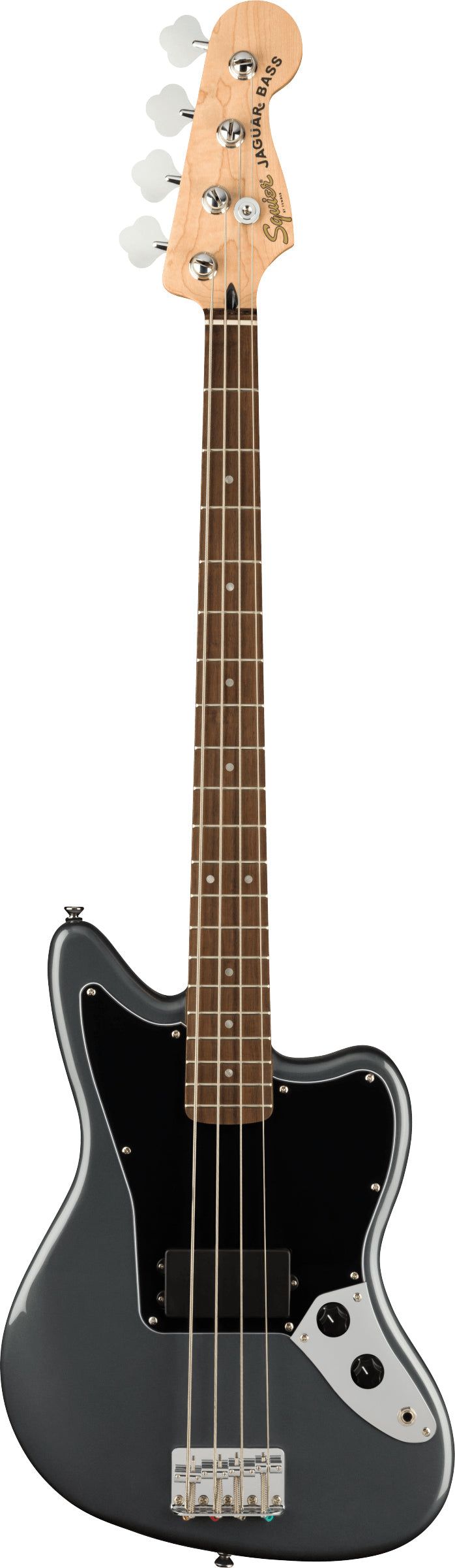 Fender Squier Affinity Jaguar Bass H - Charcoal Frost Metallic w/ Gig Bag