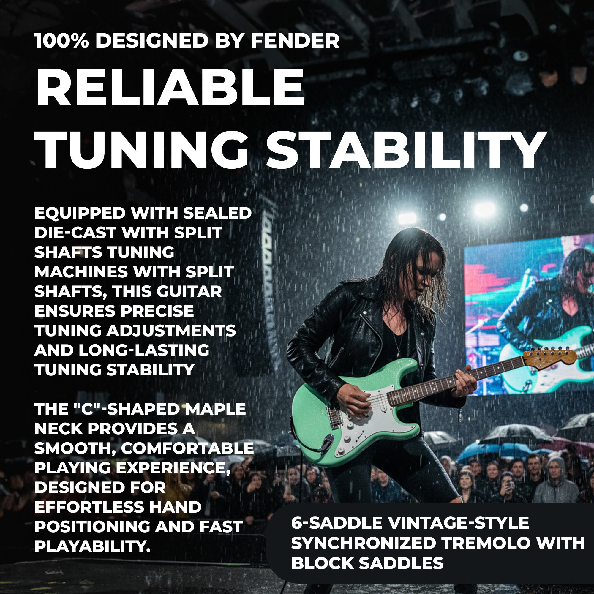 Fender Squier Stratocaster - Surf Green