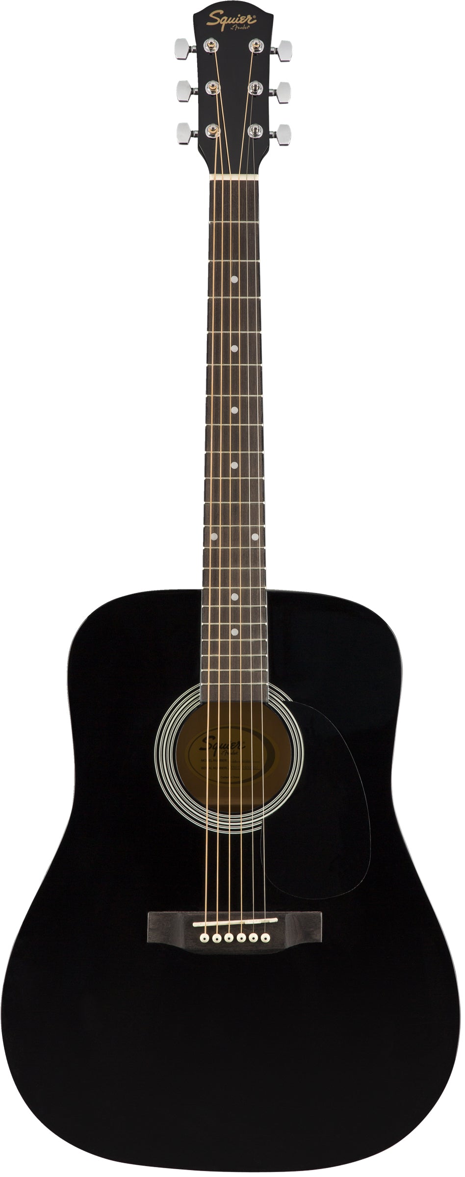 Fender Squier Dreadnought Acoustic Guitar - Black w/ Hard Case