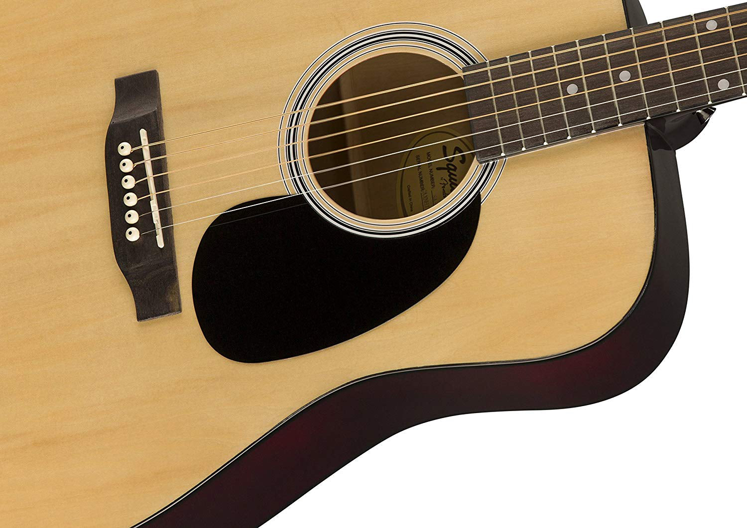 Fender Squier Dreadnought Acoustic Guitar - Natural w/ Hard Case