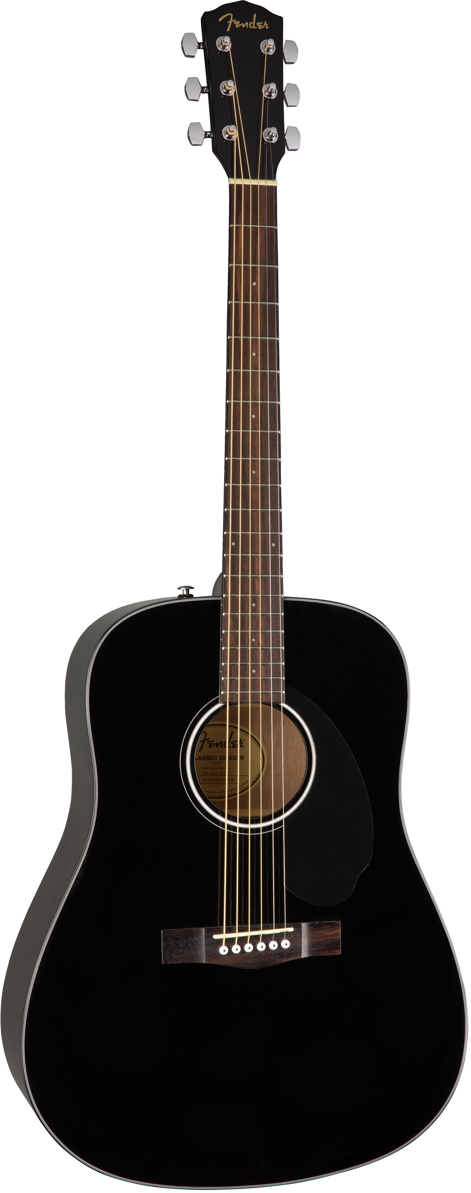 Fender CD-60S Solid Top Dreadnought Acoustic Guitar - Black