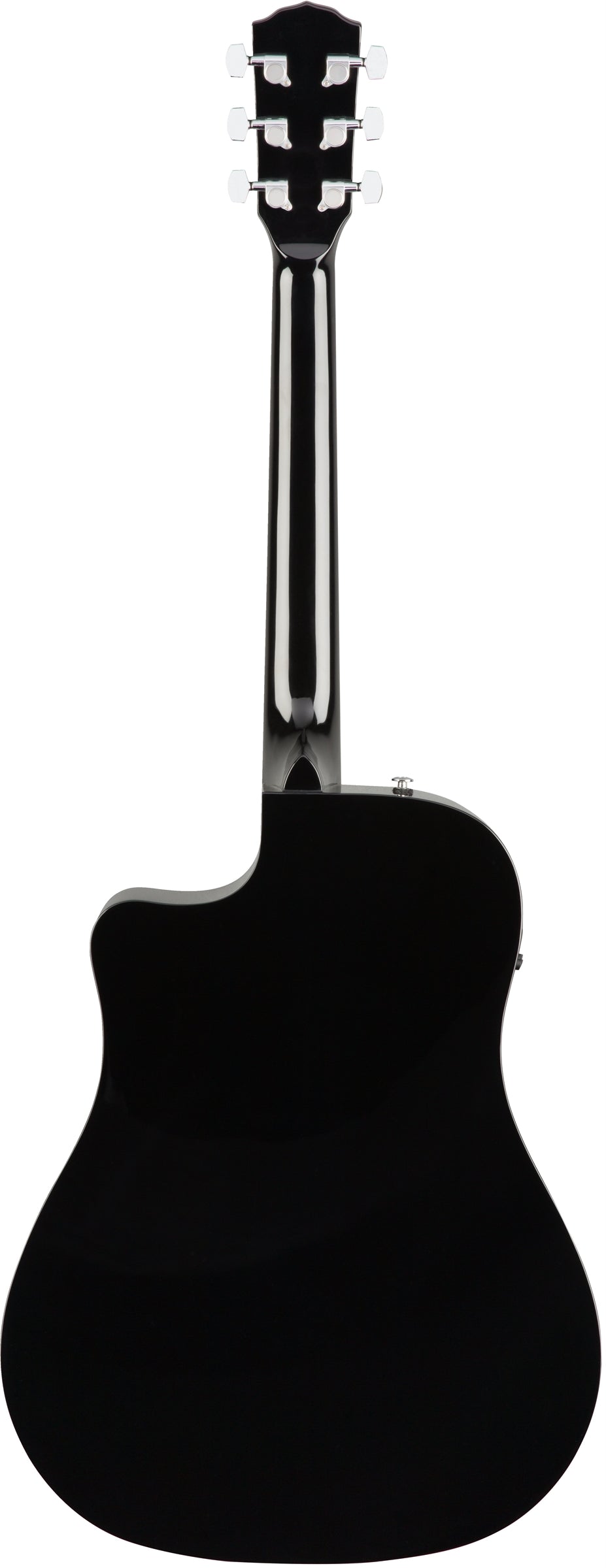 Fender CD-60SCE Solid Top Dreadnought Acoustic-Electric Guitar - Black w/ Hard Case