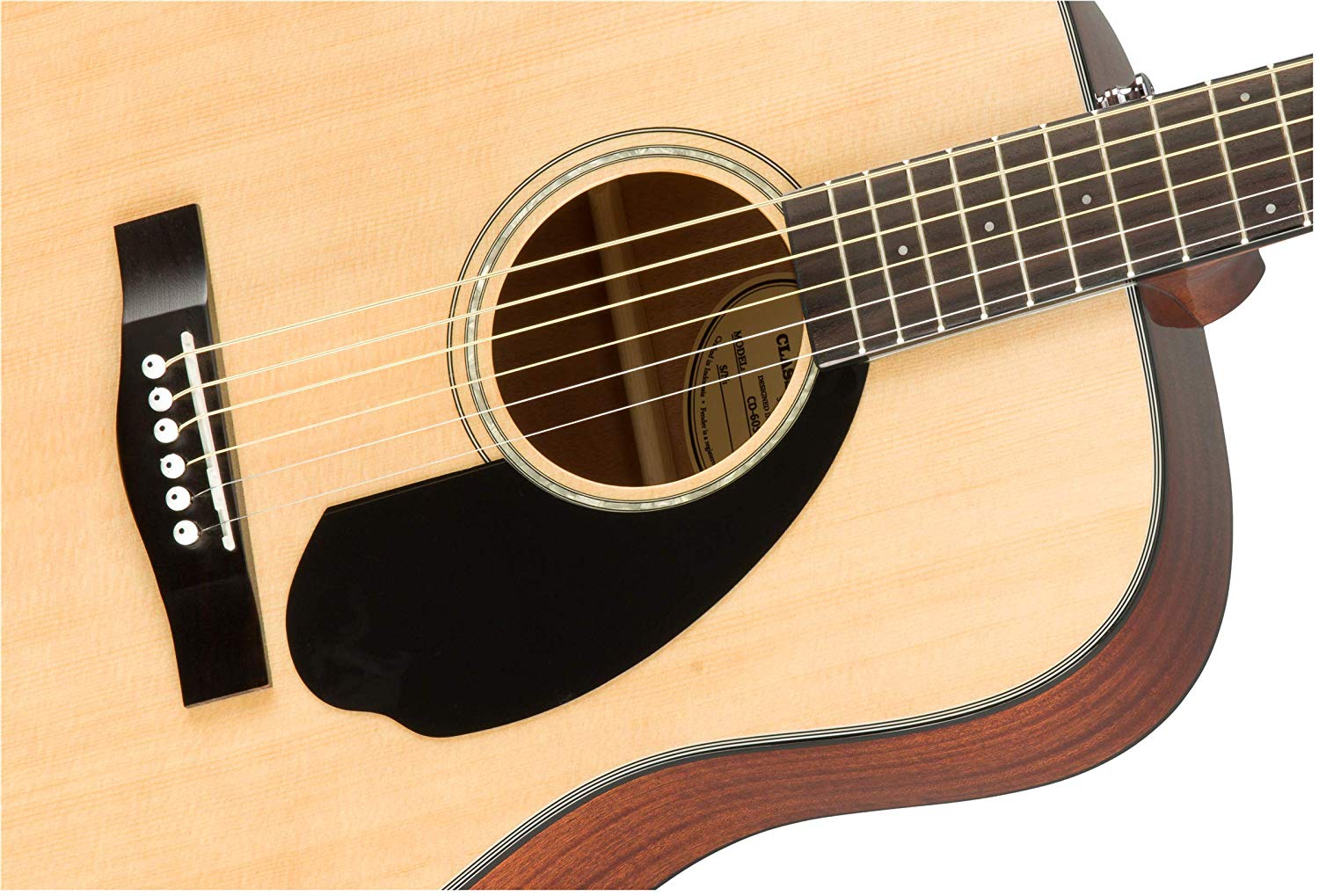 Fender CD-60S Solid Top Dreadnought Acoustic Guitar - Natural