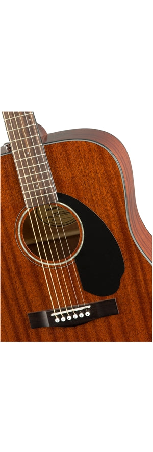 Fender CD-60S Solid Top Dreadnought Acoustic Guitar - All Mahogany