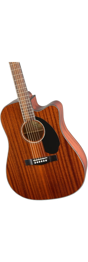 Fender CD-60SCE Solid Top Dreadnought Acoustic-Electric Guitar - All Mahogany