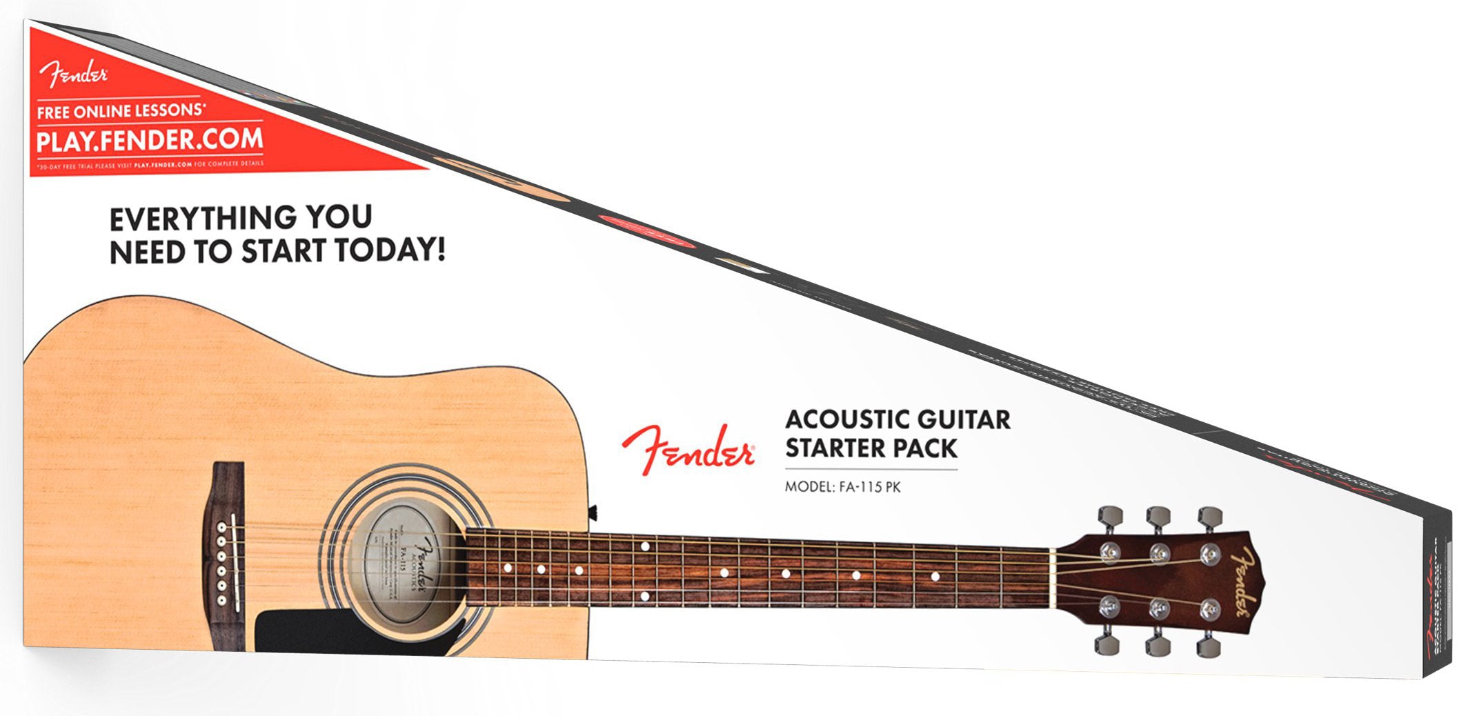 Fender FA-115 Dreadnought Acoustic Guitar - Natural w/ Gig Bag