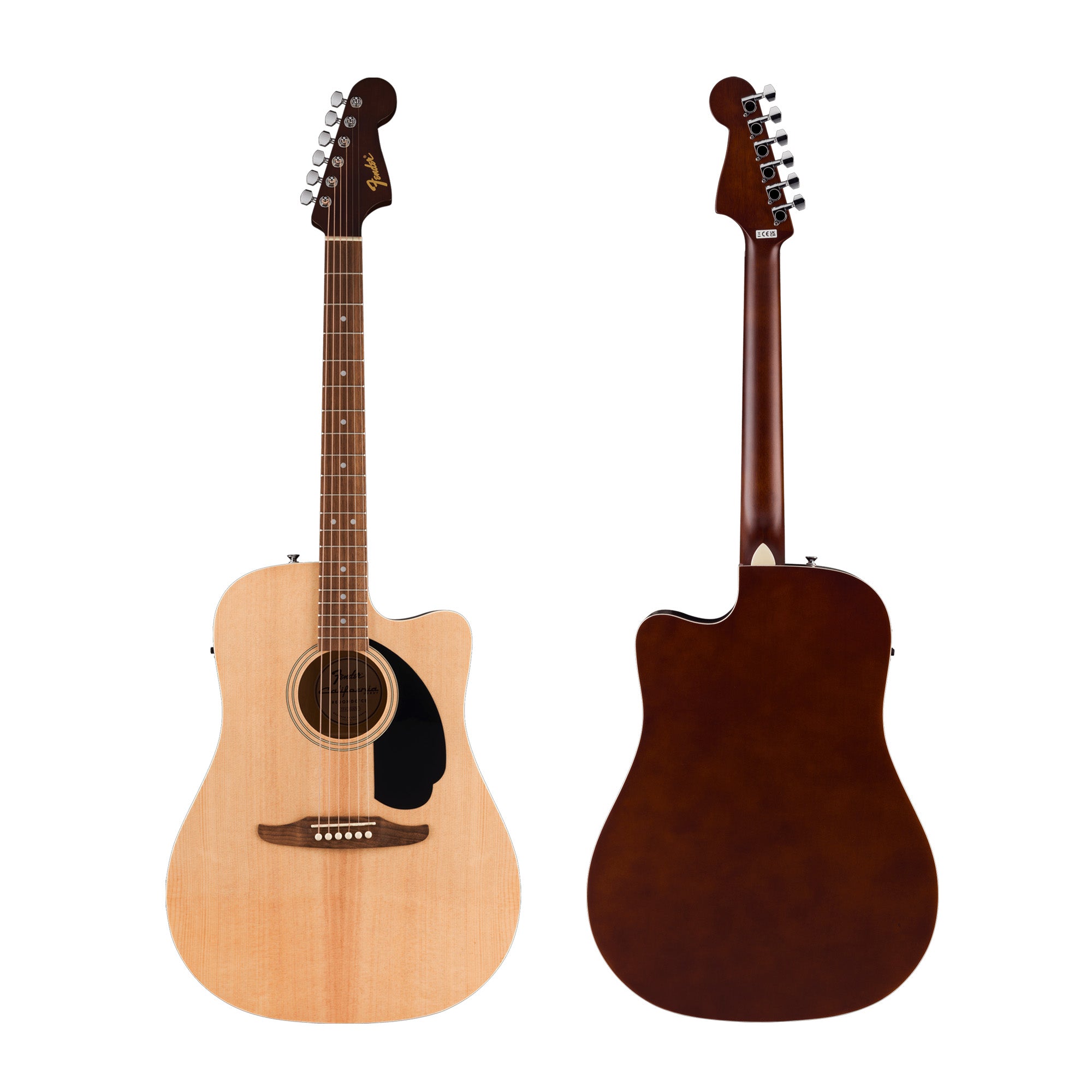 Fender California Redondo CE Dreadnought Acoustic-Electric Guitar - Natural w/ Hard Case