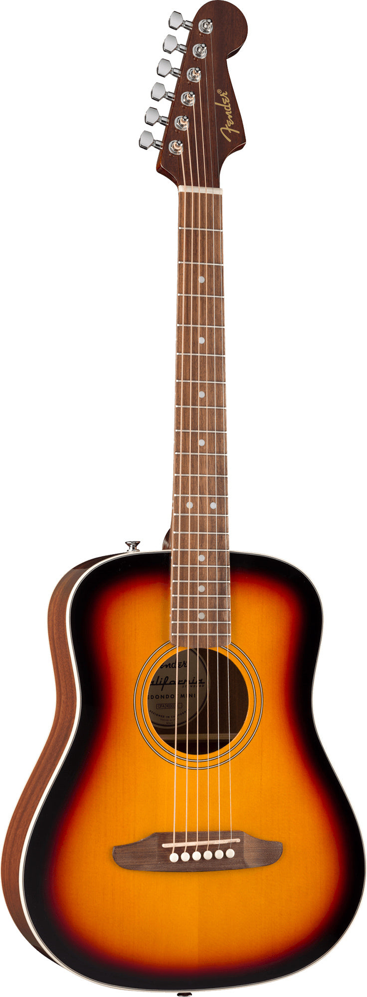 Fender California Standard Redondo Mini Acoustic Guitar - 3-Color Sunburst