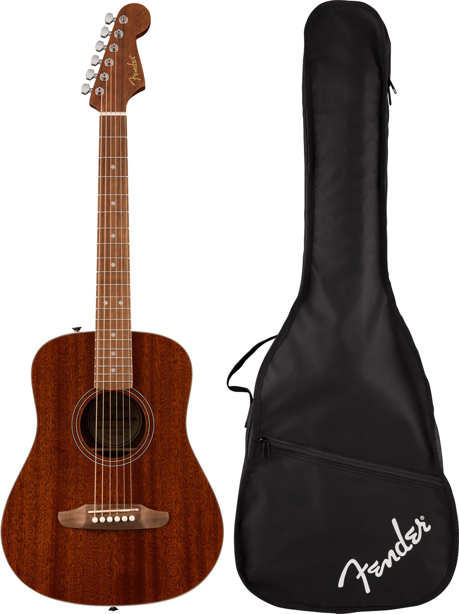 Fender California Standard Redondo Mini Acoustic Guitar - Natural w/ Tuner