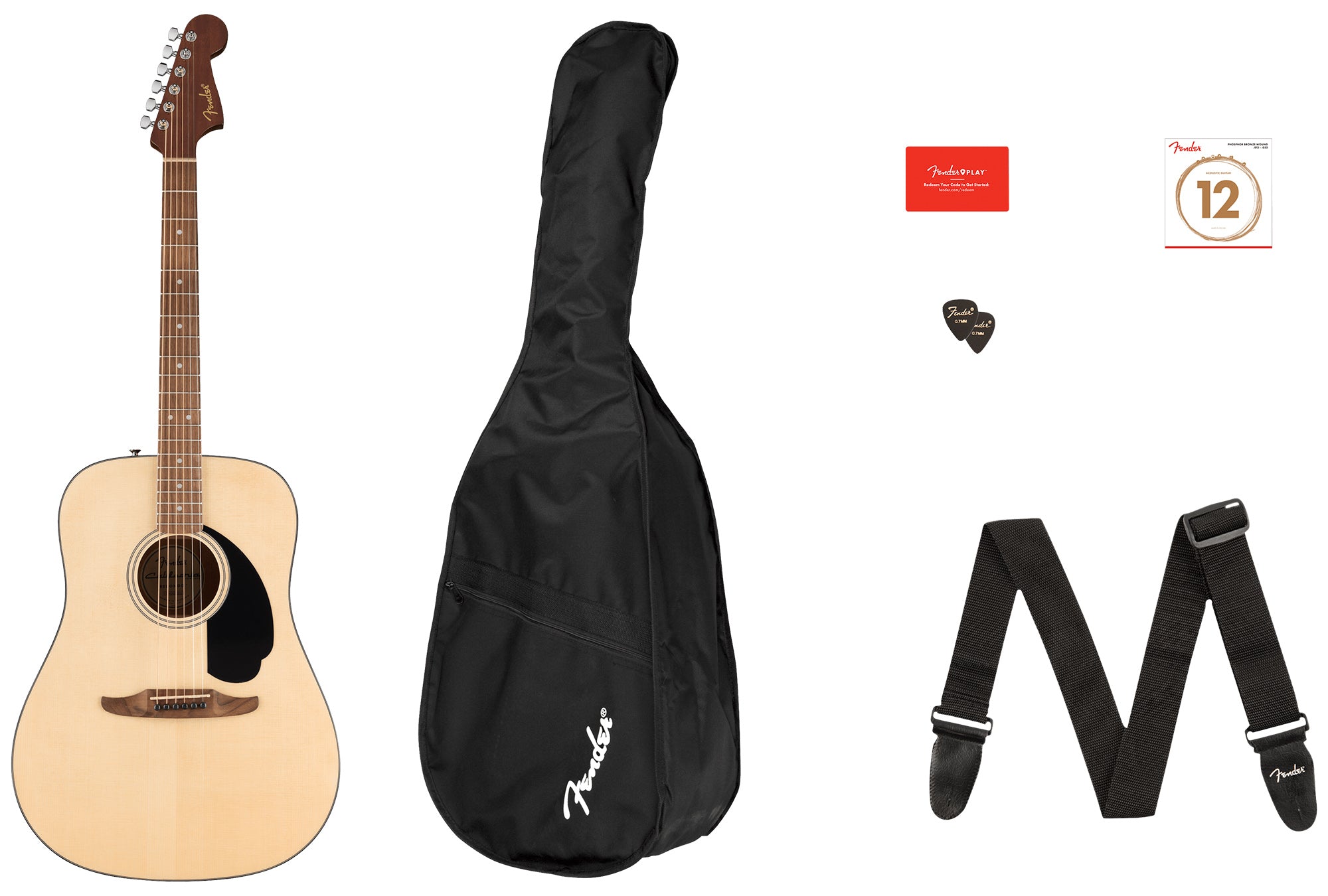 Fender California Standard Redondo Acoustic Guitar Pack - Natural