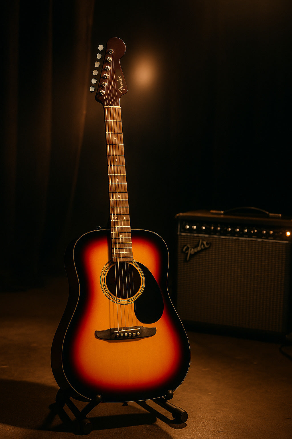 Fender California Standard Redondo Acoustic Guitar - 3-Color Sunburst w/ Gig Bag