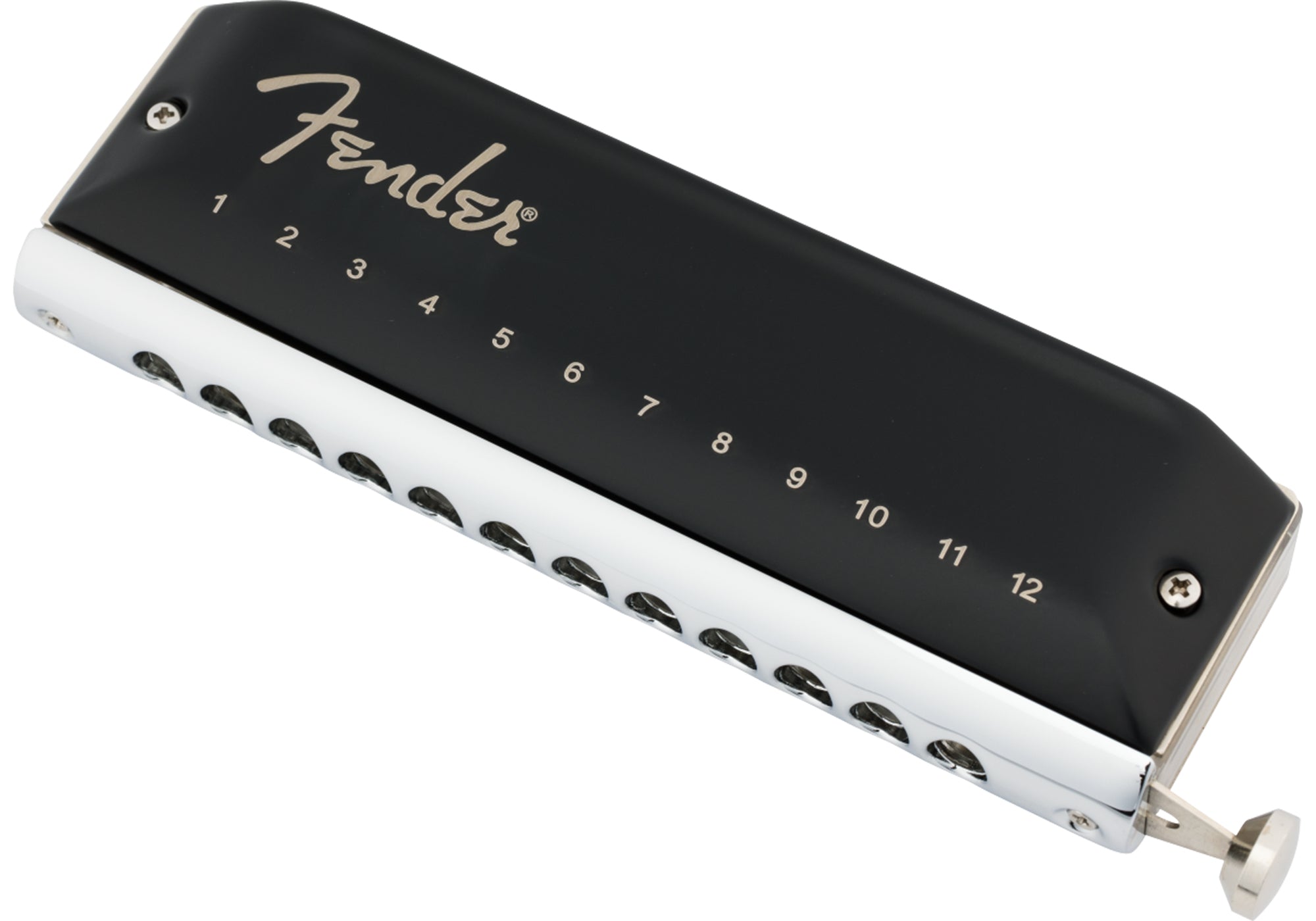 Fender Groove Pro Chromatic 12-Hole Harmonica - Key of C w/ Austin Bazaar Instructional Manual