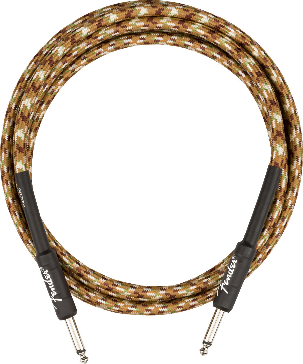 Fender 10-Foot Professional Tweed Instrument Cable, Straight-Straight, Desert Camo - 2 Pack