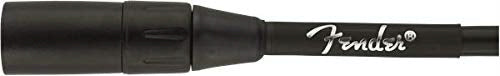 Fender 25-Foot Professional Microphone Cable, Black
