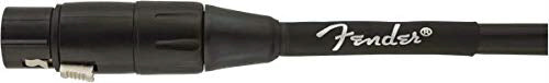 Fender 25-Foot Professional Microphone Cable, Black