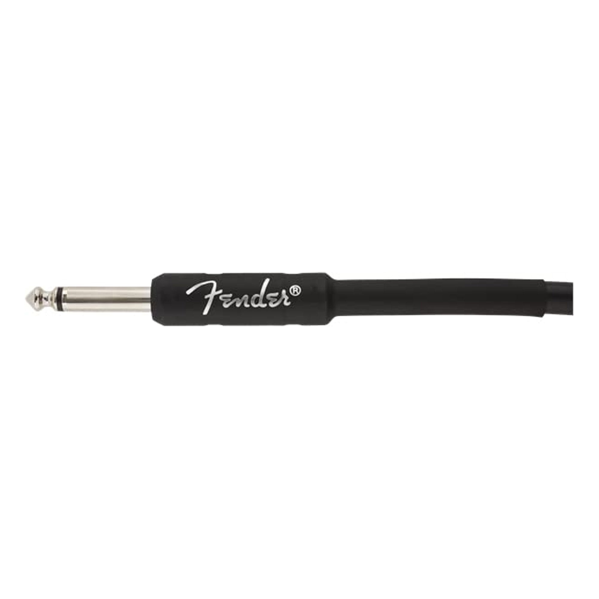 Fender 25-Foot Professional Instrument Cable, Straight-Angled, Black - 1 Pack