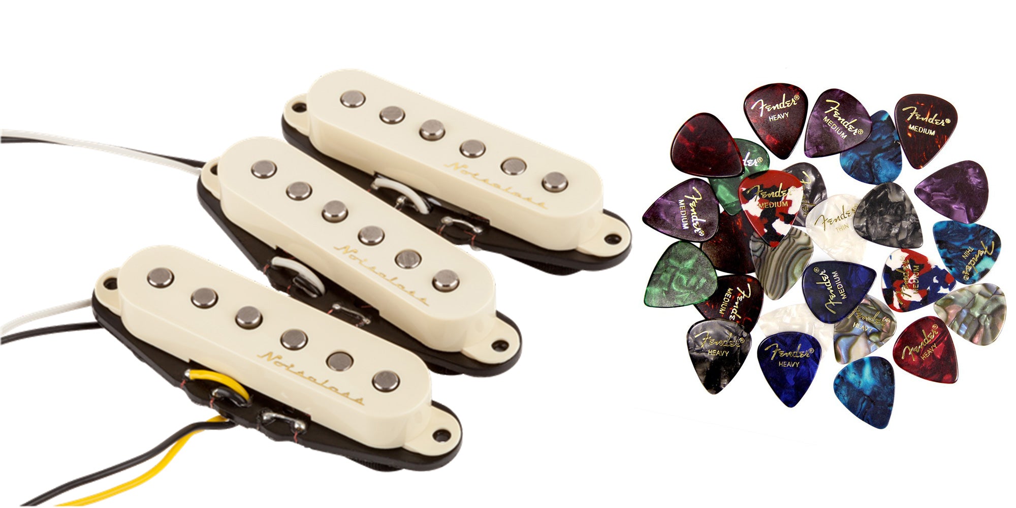 Fender Vintage Noiseless Stratocaster Pickups w/ Picks