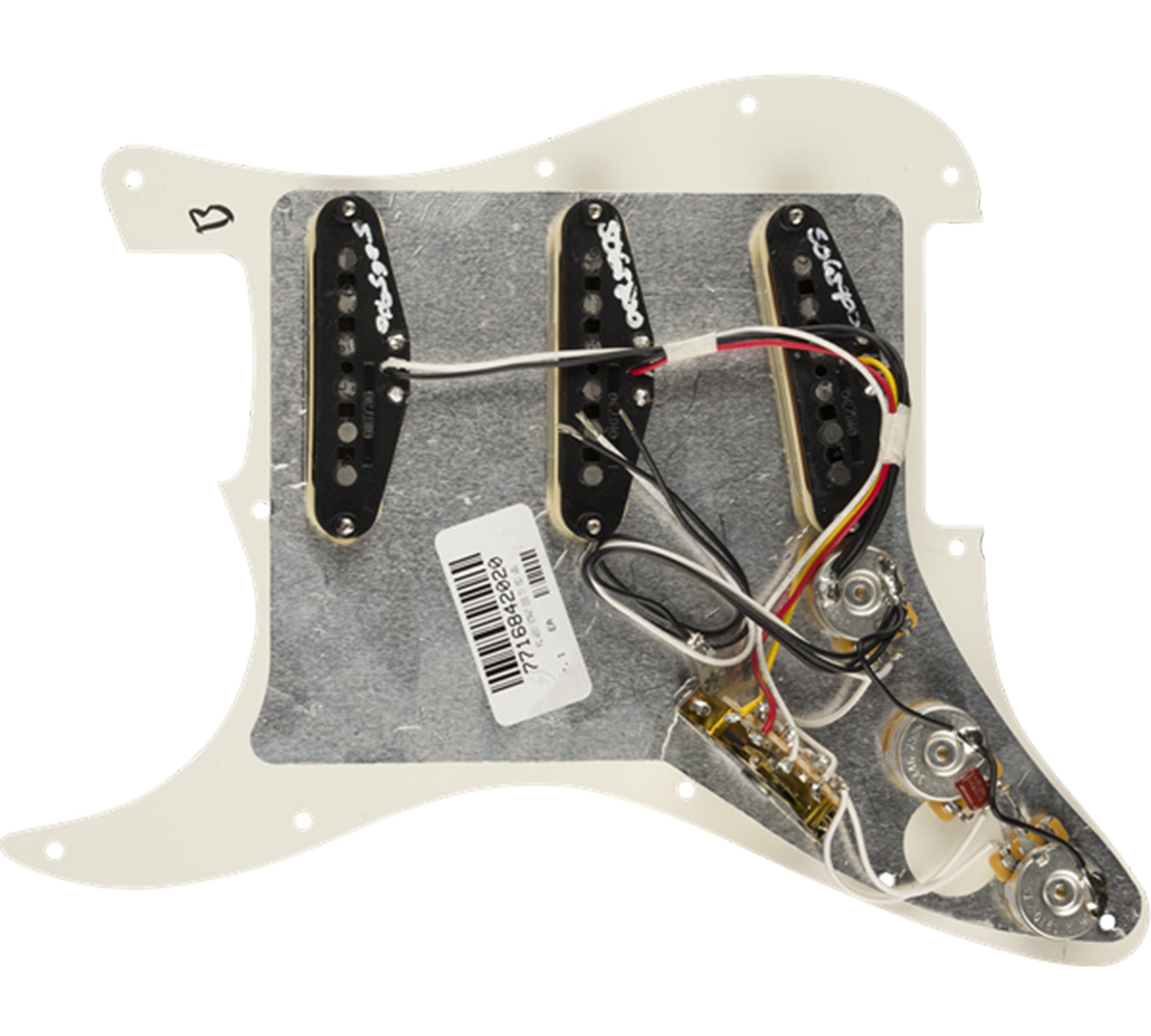 Fender Pre-Wired Stratocaster Pickguard Tex-Mex SSS Pickups Set