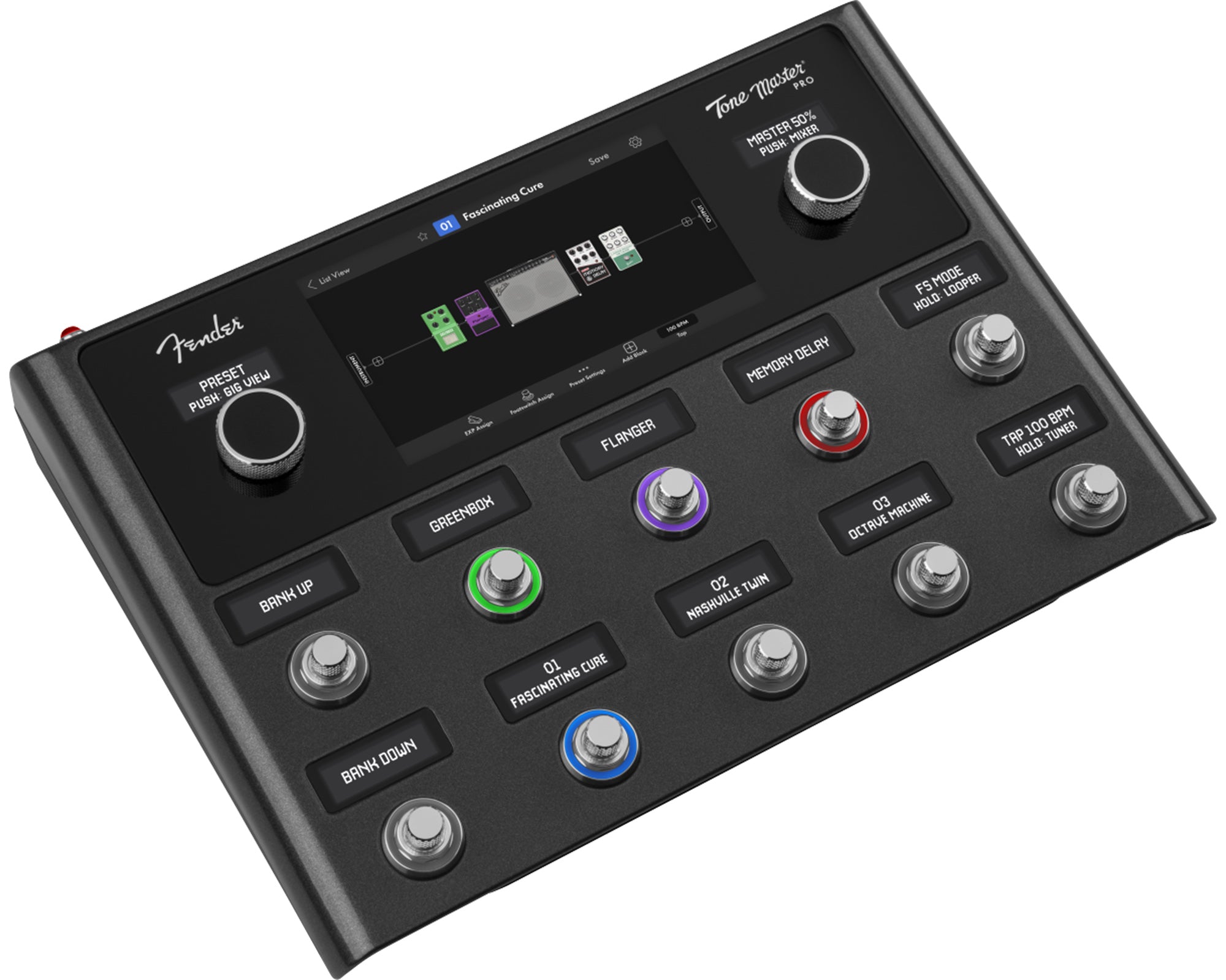 Fender Tone Master Pro Multi-Effect Guitar Processor w/ Instrument Cable