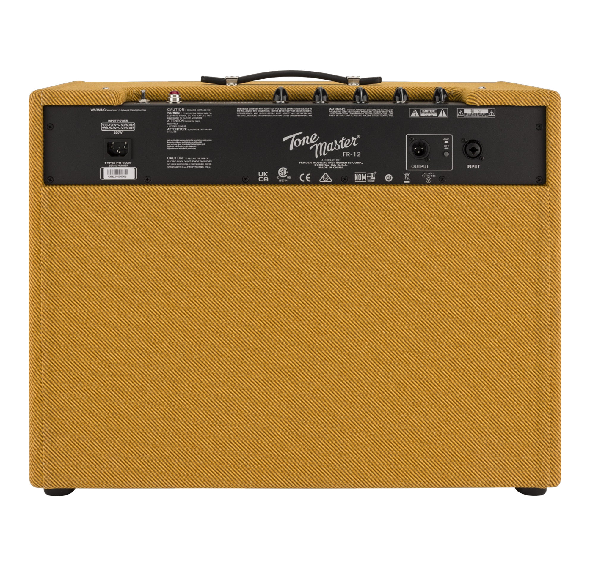 Fender Tone Master FR-12 1000-Watt 1x12 Powered Speaker Cabinet - Tweed
