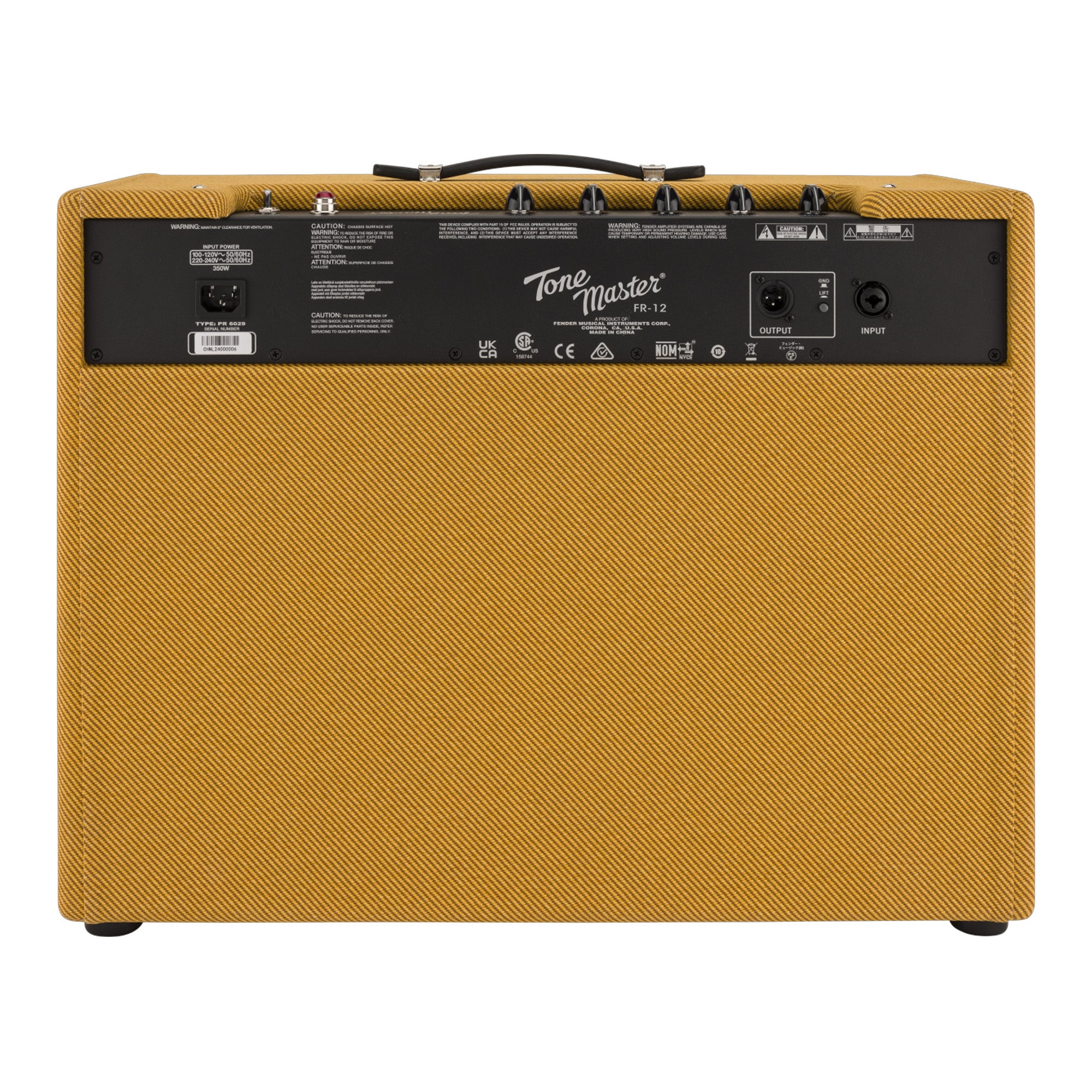 Fender Tone Master FR-12 1000-Watt 1x12 Powered Speaker Cabinet - Tweed w/ Instrument Cable