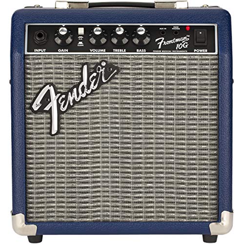 Fender Frontman 10G Guitar Combo Amplifier - Midnight Blue w/ Instrument Cable