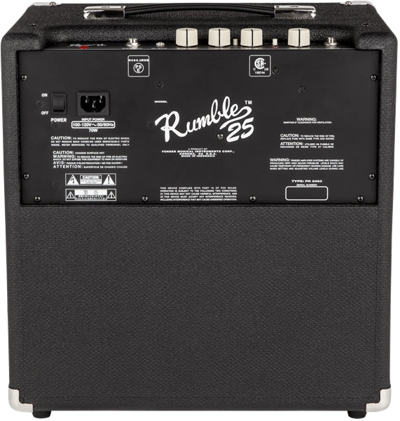 Fender Rumble 25 Bass Amplifier w/ Instrument Cable