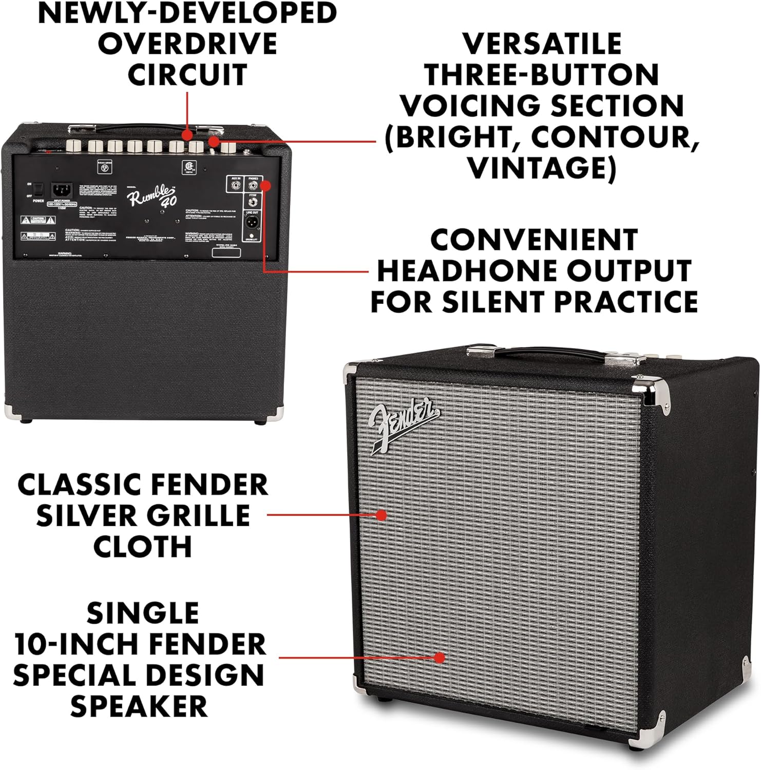 Fender Rumble 40 Bass Combo Amplifier