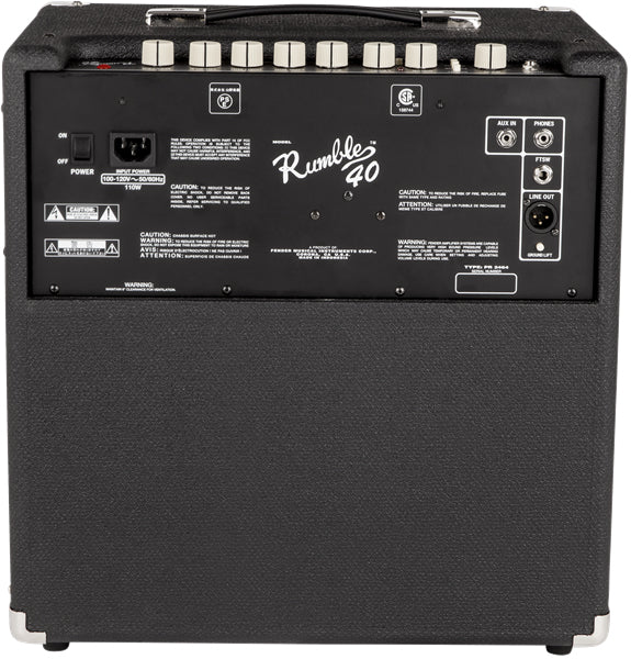 Fender Rumble 40 Bass Combo Amplifier w/ Instrument Cable