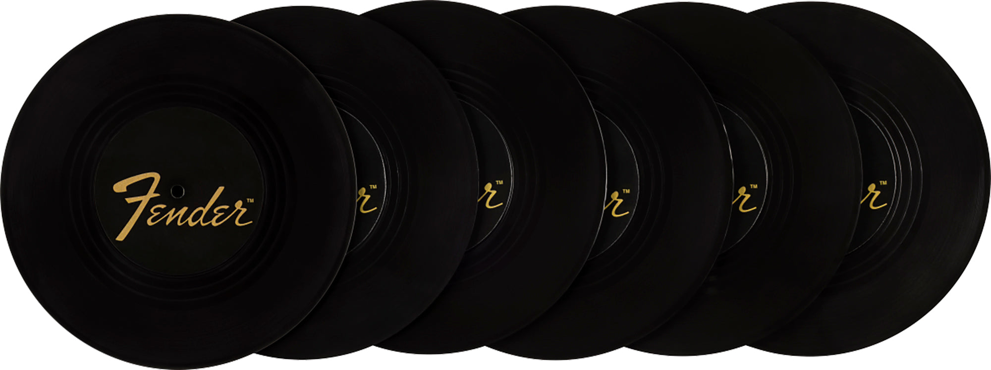 Fender Sunburst Turntable Coaster Set w/ Picks