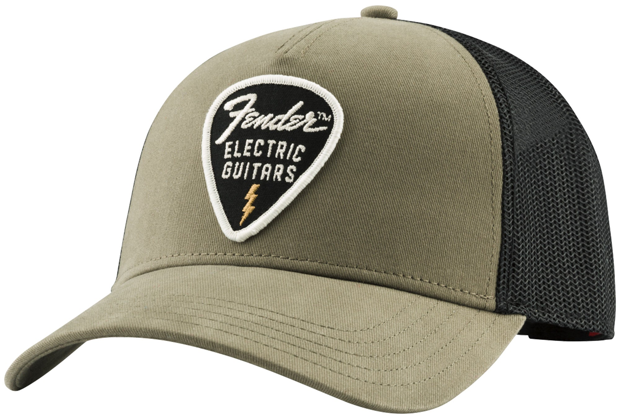 Fender Snap Back Pick Patch Cap - Olive